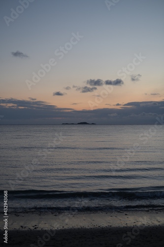 sunset over the sea
