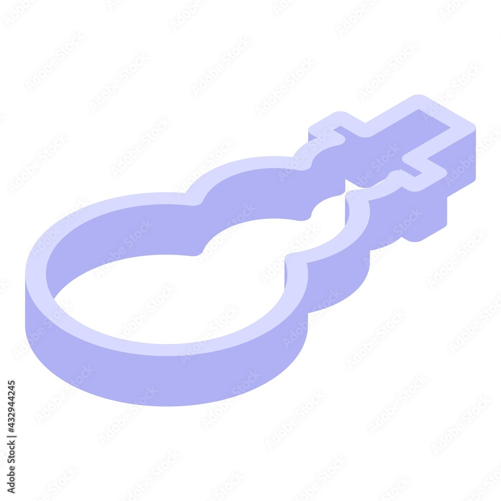 Cookie mold snowman icon. Isometric of Cookie mold snowman vector icon for web design isolated on white background Cookie mold snowman icon. Isometric of Cookie mold snowman vector icon for web design isolated on white background
