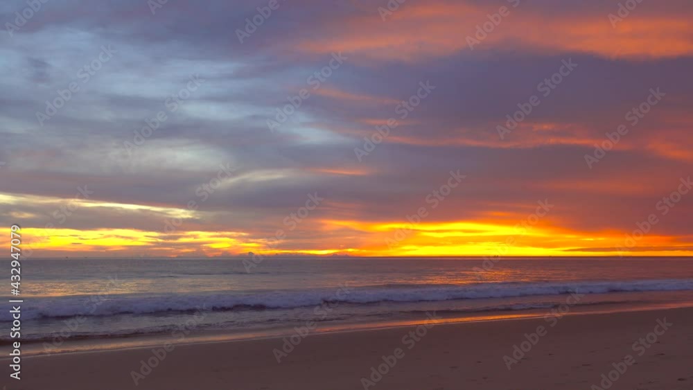 Professional 4K Video. Scene of Sunset on tropical beach sea. New normal after covid-19. Phuket Thailand beautiful tropical beach with a sunset sky. Beautiful Phuket beach in Andaman sea sunset. Professional 4K Video. Scene of Sunset on tropical beach sea. New normal after covid-19. Phuket Thailand beautiful tropical beach with a sunset sky. Beautiful Phuket beach in Andaman sea sunset.
