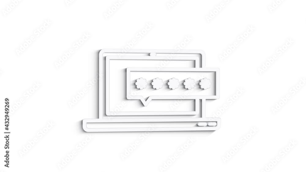 Cyber security 3D shadow icon with shield and check mark. Security concept. Motion graphics. Cyber security 3D shadow icon with shield and check mark. Security concept. Motion graphics.
