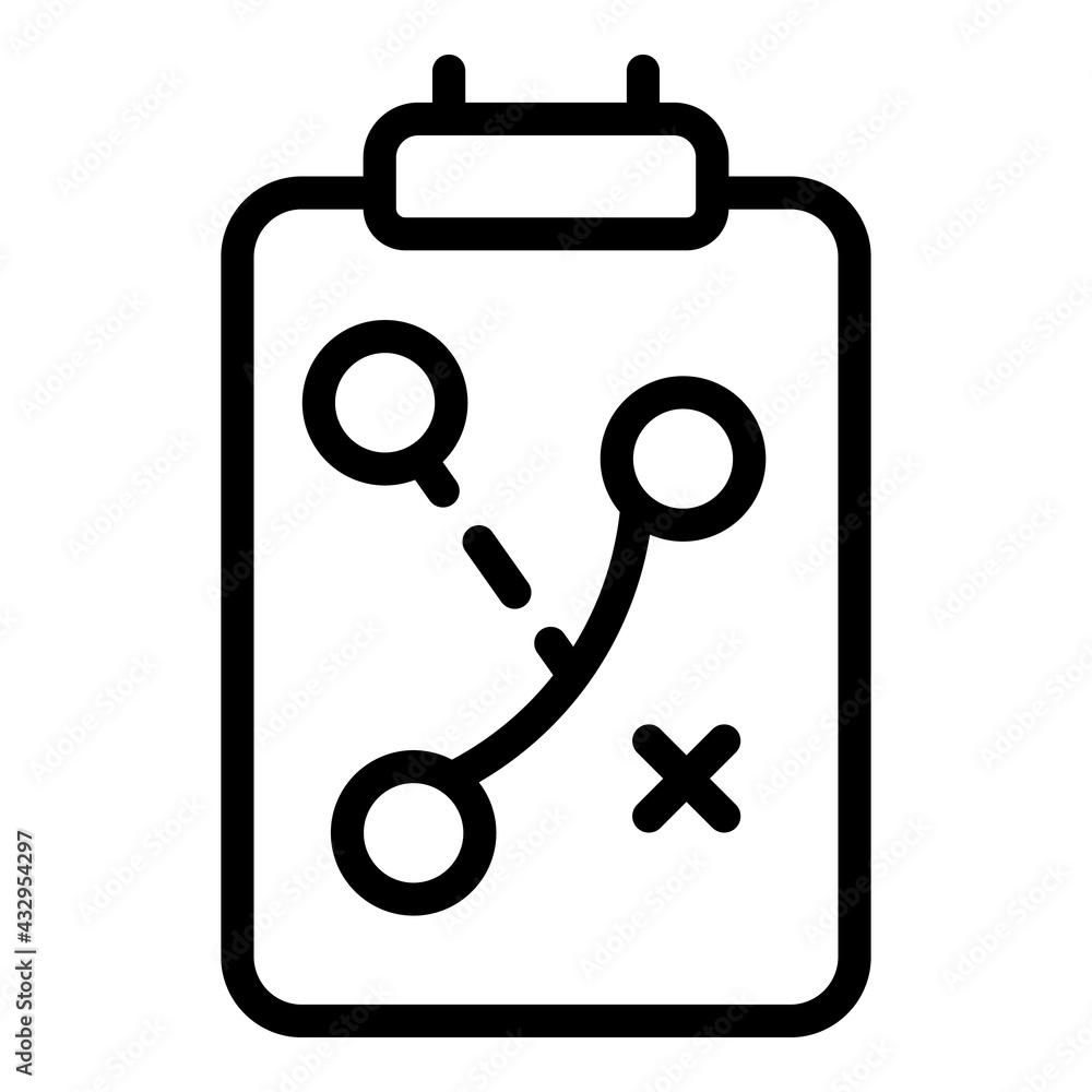 Financial planning tactical board icon. Outline Financial planning tactical board vector icon for web design isolated on white background Financial planning tactical board icon. Outline Financial planning tactical board vector icon for web design isolated on white background