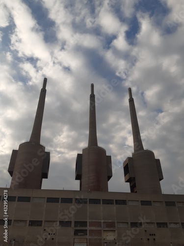 chimneys looking at the sky