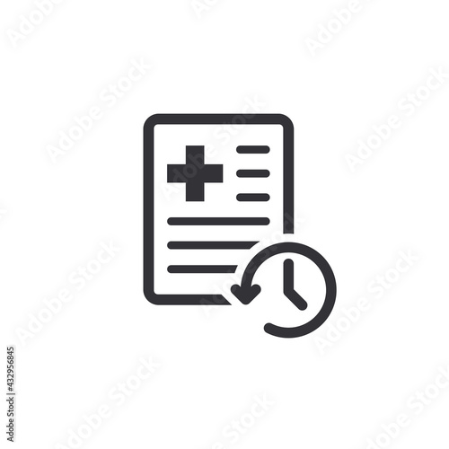 Sick leave. Personal document. Profile icon. Id card. Medical card. Medical record. Health document. Identification card. Doctor id. Document history. Medical history. Update document. Medical survey.