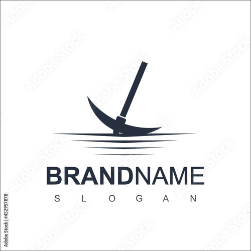 Mining Logo Design Template Vector Illustration