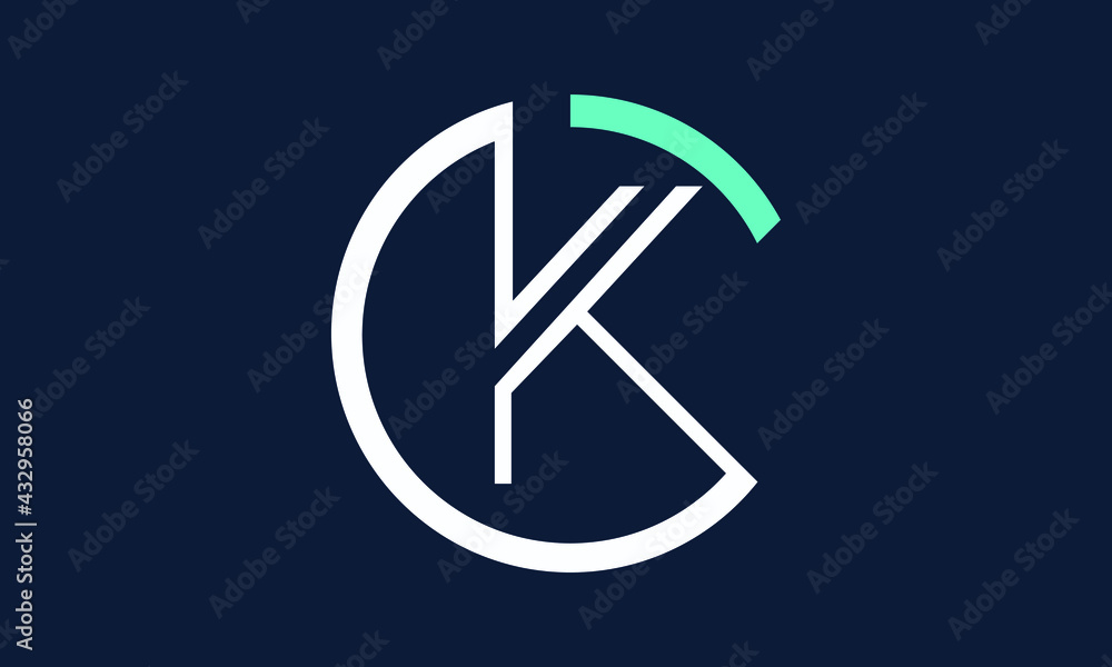 AK/KA logo, AK/KA letter logo design with white, teal and navy blue color, AK/KA Business abstract vector logo monogram template. AK/KA logo, AK/KA letter logo design with white, teal and navy blue color, AK/KA Business abstract vector logo monogram template.