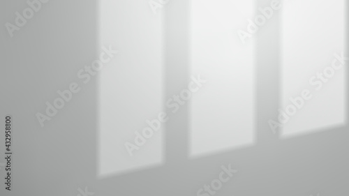 Window Shadow on White Empty Wall, Realistic Mockup, Vector Illustration © Rendix Alextian