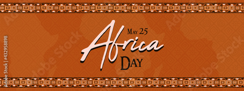 Africa Liberation Day ethnic tribal art banner