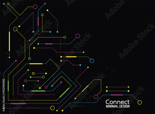 Abstract network connection. icon logo design. Vector Illustration