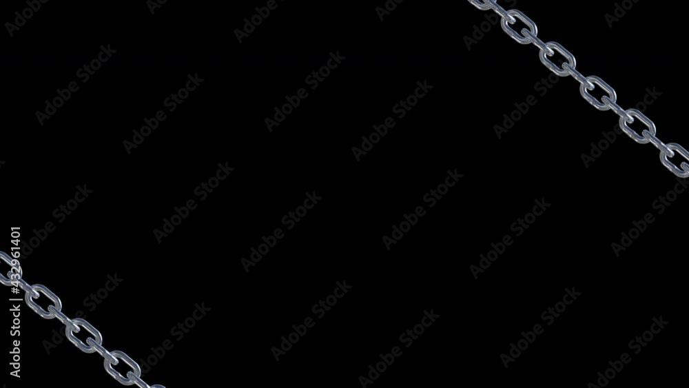metal chain link connection loop animation metal chain link connection loop animation