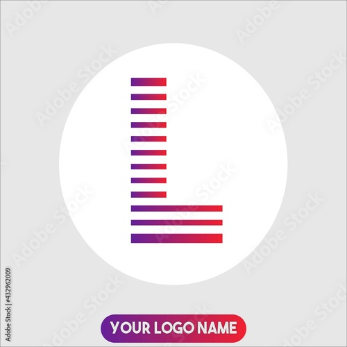 Letter L logo design with modern concept.