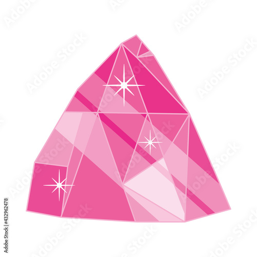 pink crystal icon