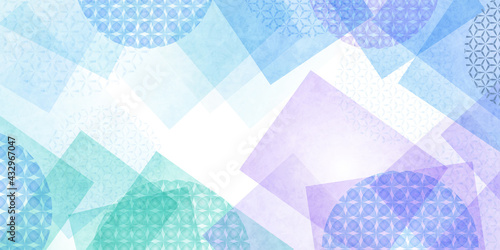 和紙　夏　青　背景