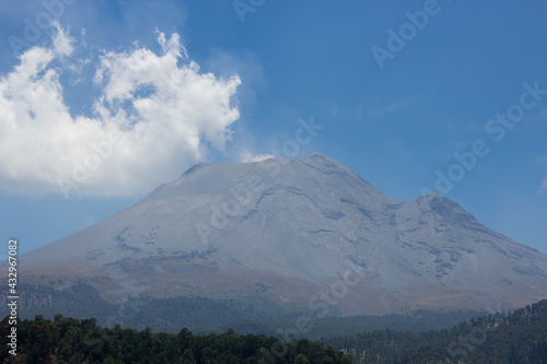 A mesmerizing view of Popocatepetl volcano in Mexico