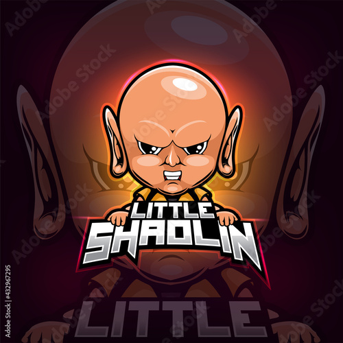 Shaolin mascot esport logo design