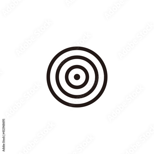 target icon vector sign symbol