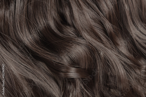 Cuadro en lienzo single piece of clip in wavy brown synthetic hair extensions