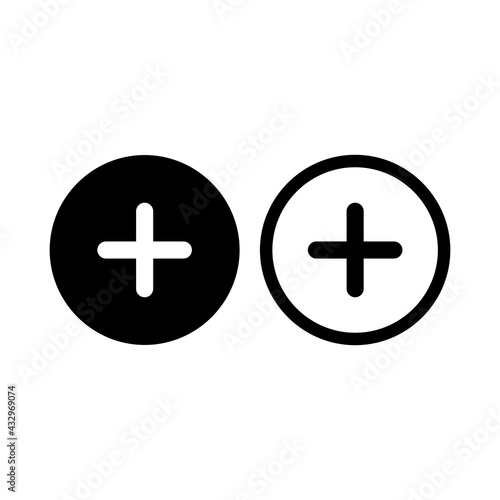 plus icon, add icon vector sign symbol