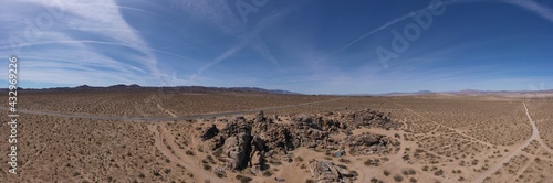The landscape of the desert 