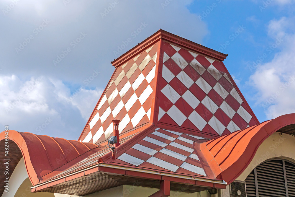 Checkered Roof Tiles