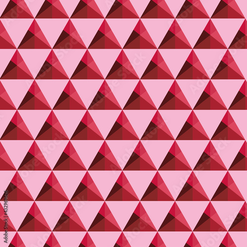 pink geometric triangular pattern