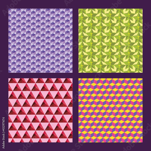 colorful geometrics patterns