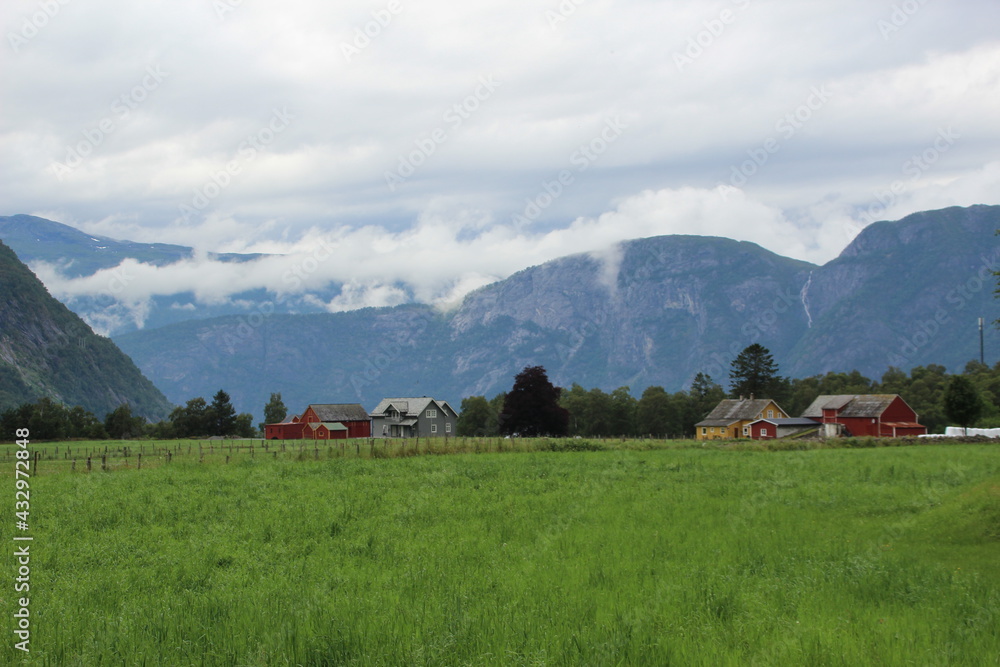 Rural scene around Eidfjord, Norway.
