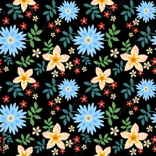 Seamless Floral Pattern in vector