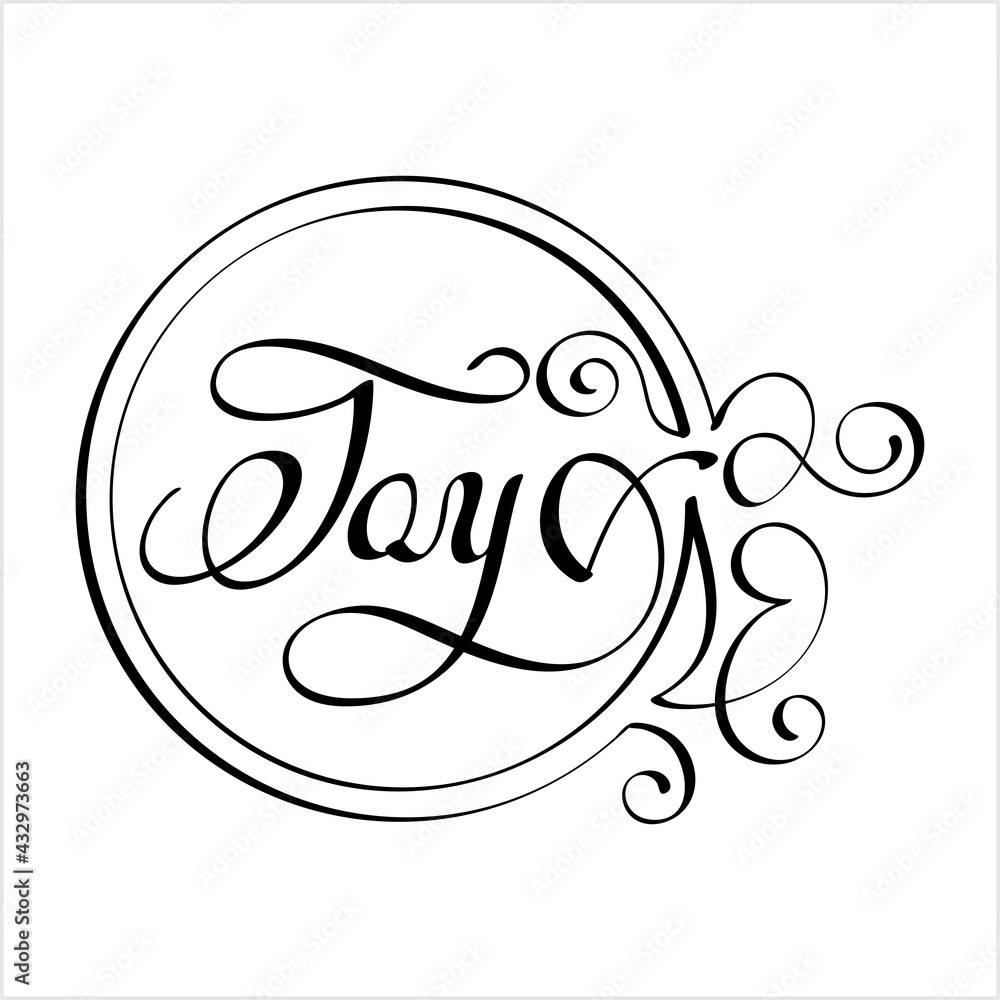Joy Hand Drawn Pen Ink Style, Joy Word Handwritten, Feeling Of Great Pleasure, Happiness Joy Hand Drawn Pen Ink Style, Joy Word Handwritten, Feeling Of Great Pleasure, Happiness