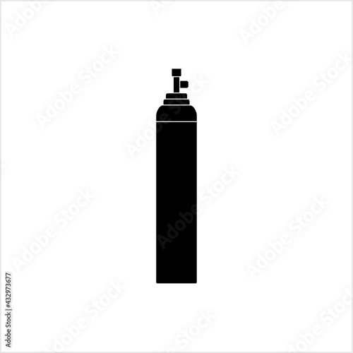 Oxygen Cylinder Icon, Liquid, Gas, O2 Storage Cylinder, Oxygen Tank, Oxygen Storage Vessel, Medical Breathing Oxygen
