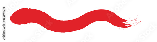 アナログタッチ素材：筆の質感　墨　インク　筆模様　波模様