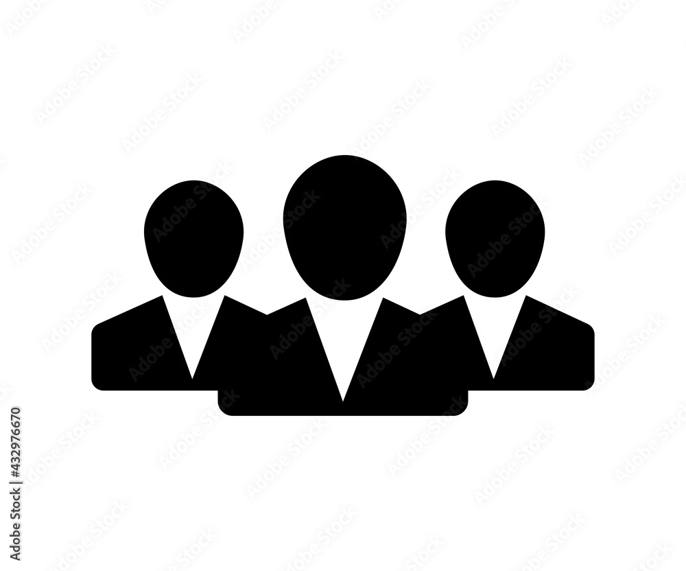 business people icon vector design. business people icon vector design.