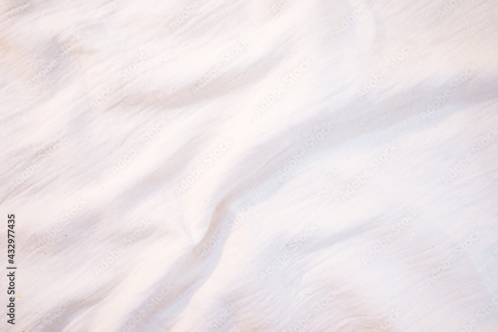 Fabric backdrop White linen canvas crumpled natural cotton fabric Natural handmade linen top view background Organic Eco textiles White Fabric texture Fabric backdrop White linen canvas crumpled natural cotton fabric Natural handmade linen top view background Organic Eco textiles White Fabric texture