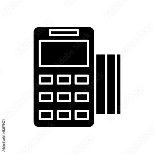 Debit card machine icon