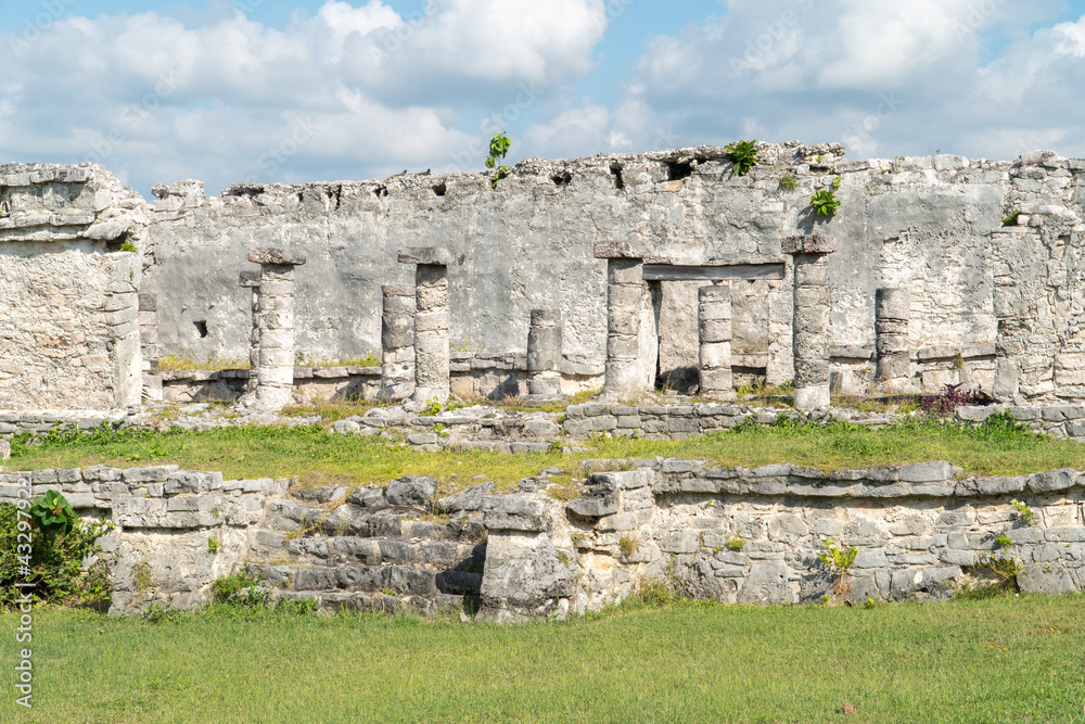 ruins of ancient city, Tulum Mexico