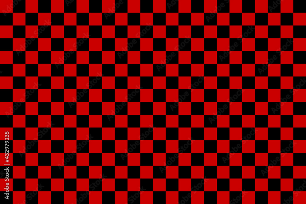 【ツートン】赤と黒のパターン【チャック柄】 Stock Illustration | Adobe Stock