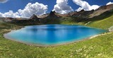 A pristine alpine lake