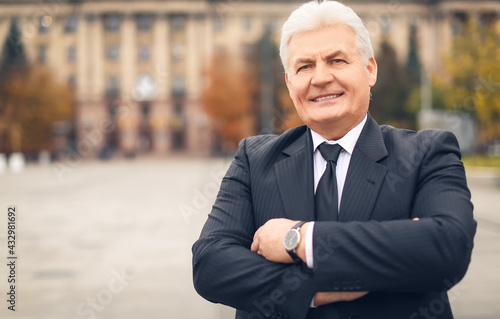 Portrait of senior business...