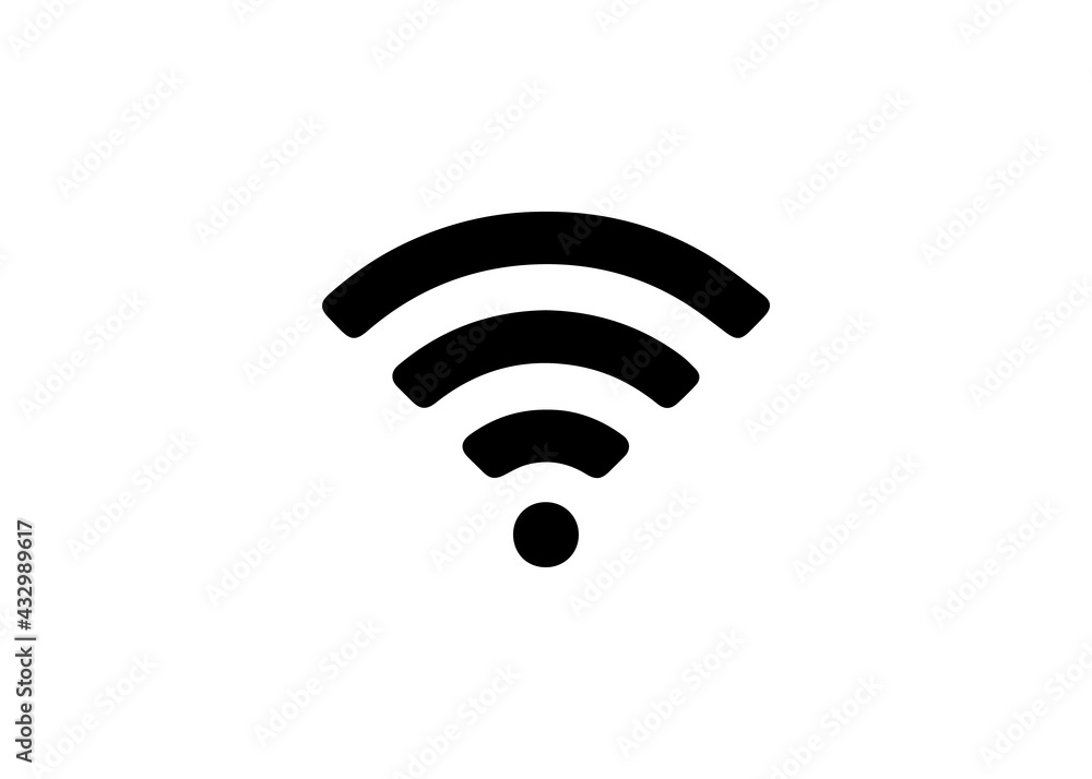 Wifi Signal Symbol Icon Logo Vector Illustration Wifi Signal Symbol Icon Logo Vector Illustration