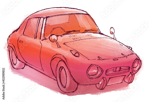 赤い自動車