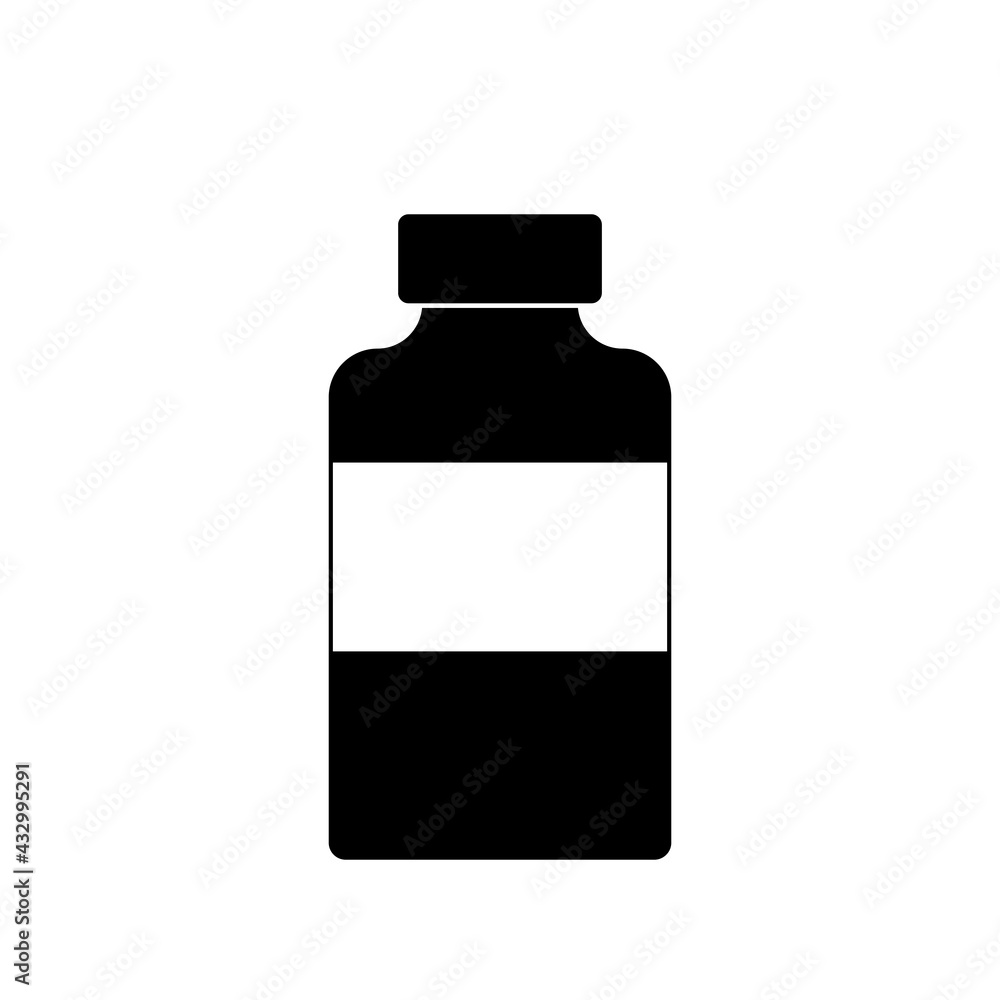 Obraz premium medicine bottle icon.on white illustration