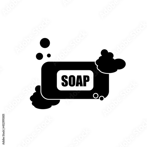 soap bubble icon illustration on white