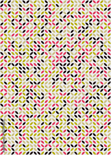 Abstract Geometric Pattern generative computational art illustration