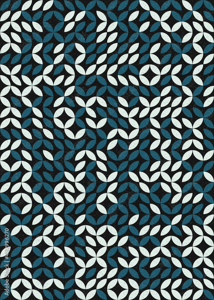 Fototapeta premium Abstract Geometric Pattern generative computational art illustration