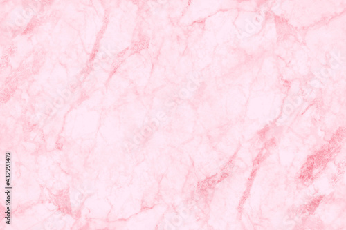 Pink marble seamless glitter texture background, counter top view of tile stone floor in natural pattern.