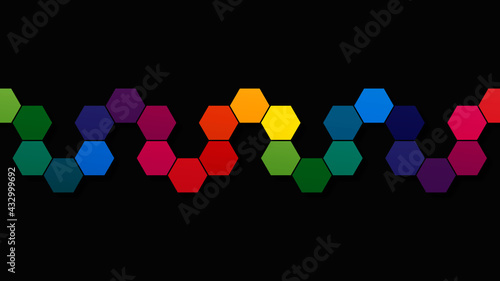 hexagonal fond abstrait