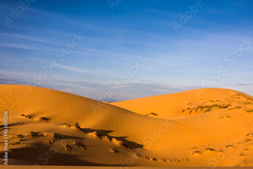 Red sand dunes of Mui Ne  Vietnam asia