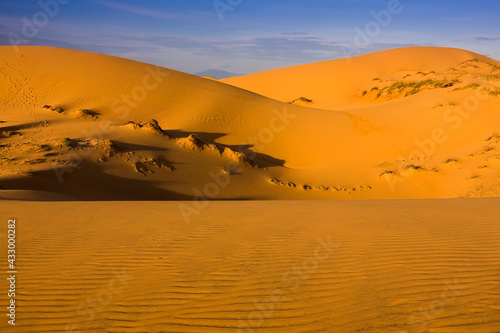 Red sand dunes of Mui Ne  Vietnam asia