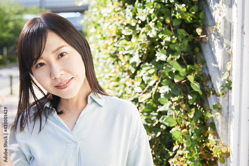 beautiful asian business woman in the park beautiful asian business woman in the park