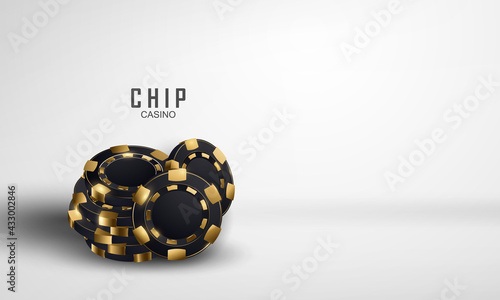 coins Casino Luxury vip invitation with confetti Celebration party Gambling banner background.