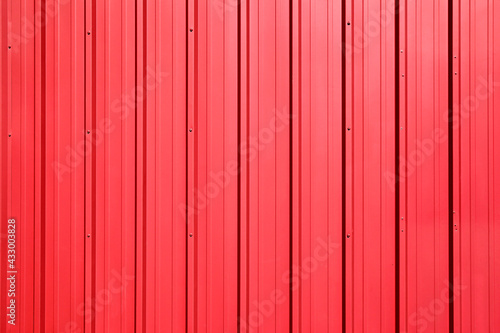 Red Metal Siding - full frame image background